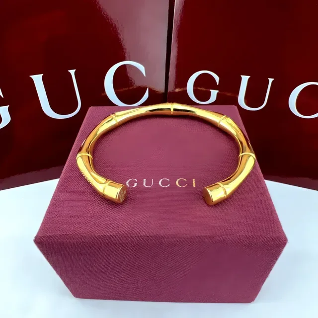 Gucci Bamboo Two-Tone Gold and Silver Bracelets 5