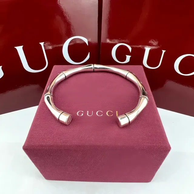 Gucci Bamboo Two-Tone Gold and Silver Bracelets 6
