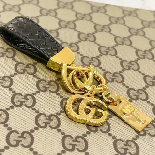 Gucci Black Gold Woven Leather Hardware Handbag