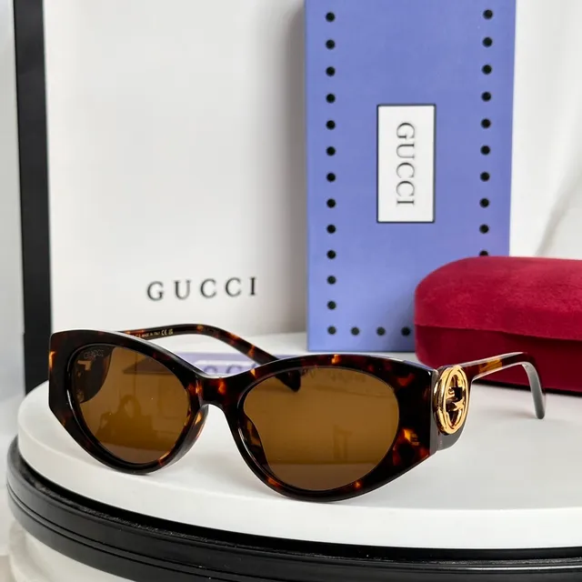 Gucci Black Silver Square-Frame Acetate Sunglasses 7