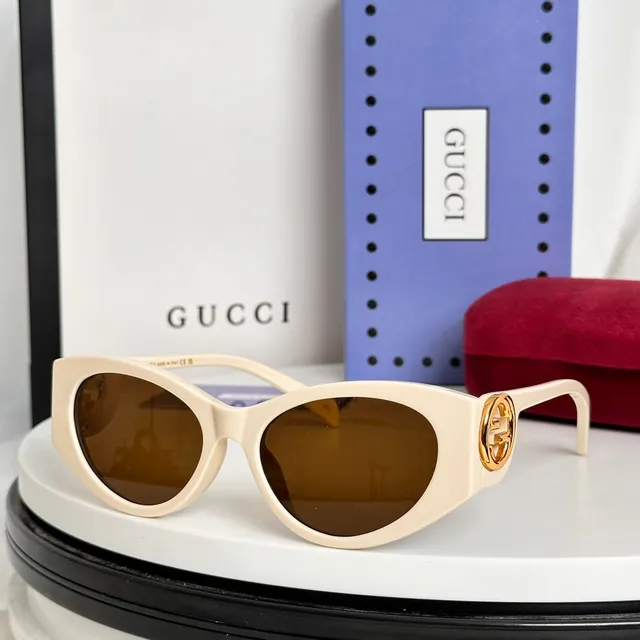 Gucci Black Silver Square-Frame Acetate Sunglasses 8