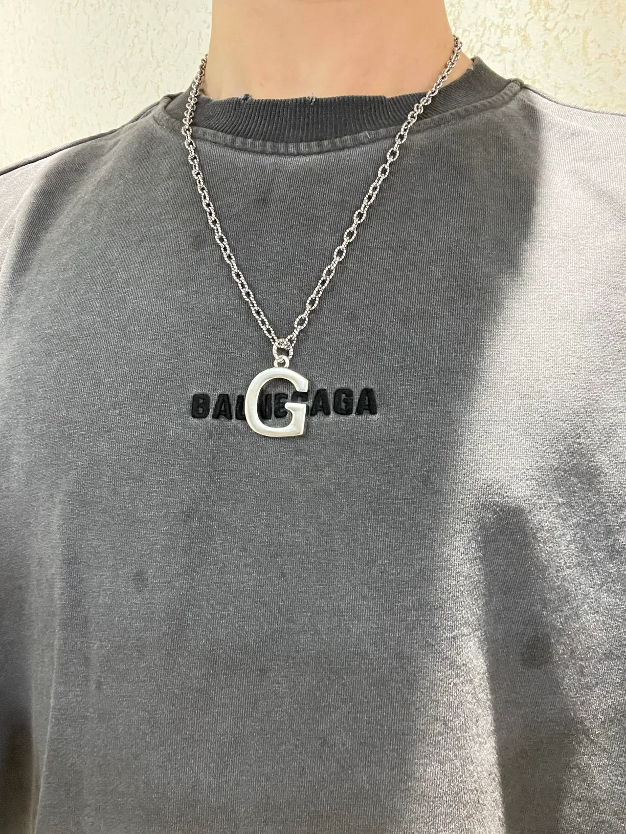 Gucci G-Logo Pendant Silver-Tone Chain Necklace 5