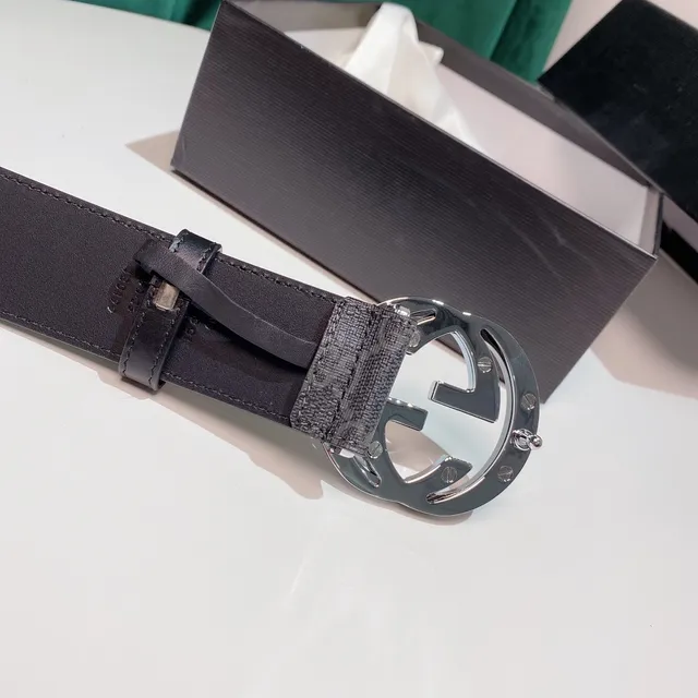 Gucci GG Marmont Interlocking G Buckle Leather Belt 3