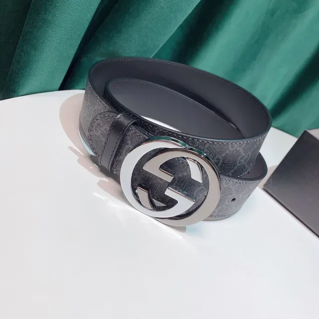 Gucci GG Marmont Interlocking G Buckle Leather Belt 7