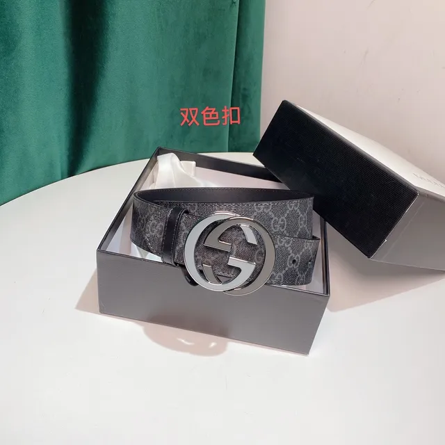 Gucci GG Marmont Interlocking G Buckle Leather Belt 9