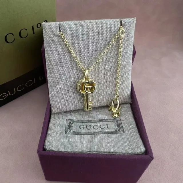 Gucci GG Marmont Key Pendant Silver-Toned Necklace 5