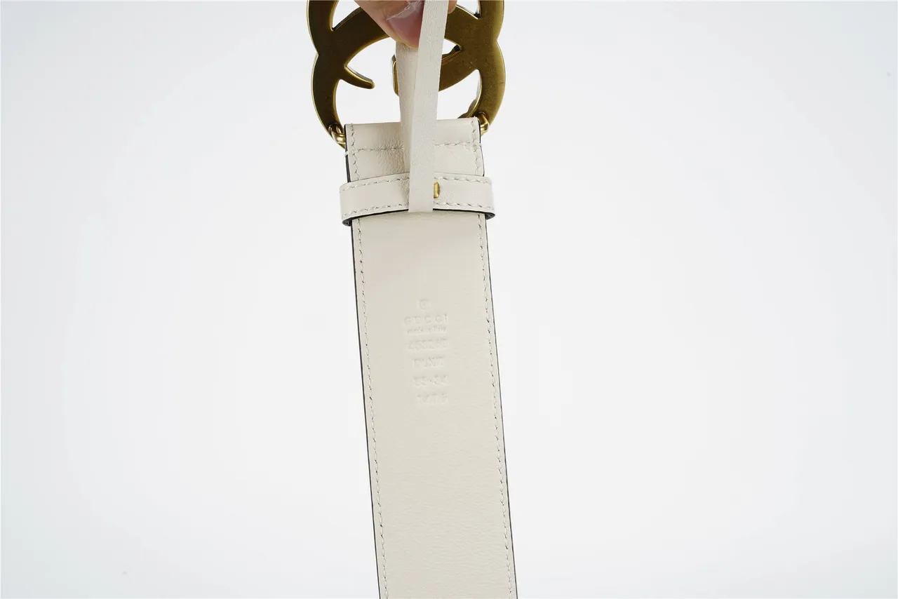Gucci GG Marmont Ceinture en cuir ornée de perles 8