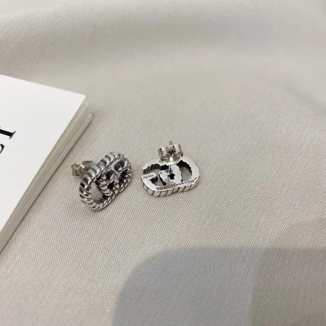 Gucci GG Marmont Twisted Rope Double G Stud Earrings 8