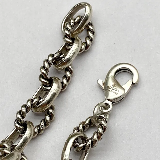 Gucci GG Marmont Twisted Rope-Link Interlocking G Necklace 2