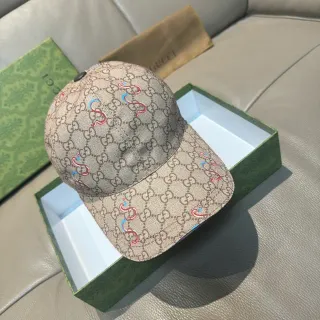 Gucci GG Monogram Embroidered Serpent Baseball Cap