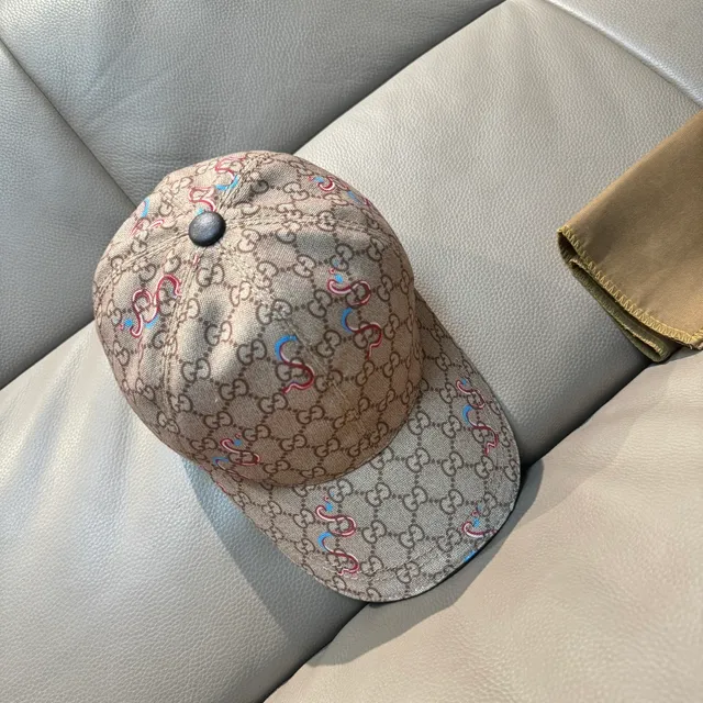 Gucci GG Monogram Embroidered Serpent Baseball Cap 5