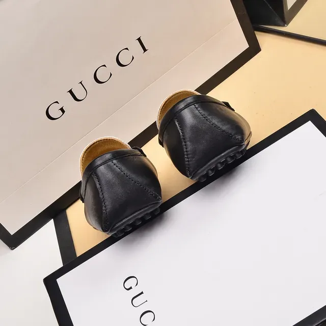 Gucci Horsebit 1955 Black and Gold GG Monogram Loafers 2
