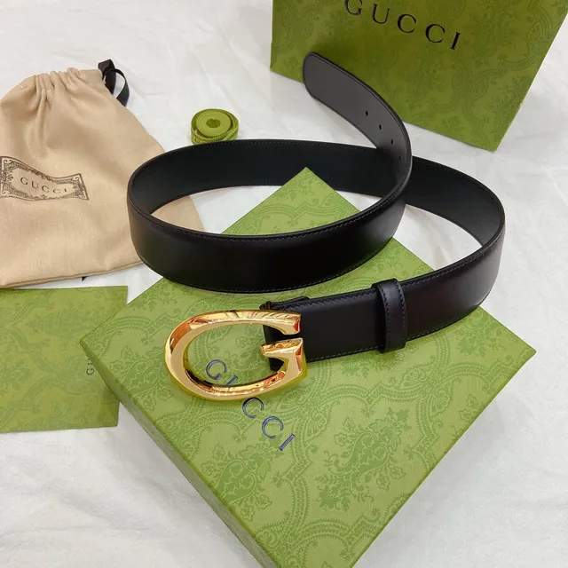 Gucci Horsebit 1955 Black Gold Interlocking G Buckle Polished Hardware Leather Belt 7