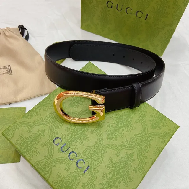 Gucci Horsebit 1955 Black Gold Interlocking G Buckle Polished Hardware Leather Belt 8