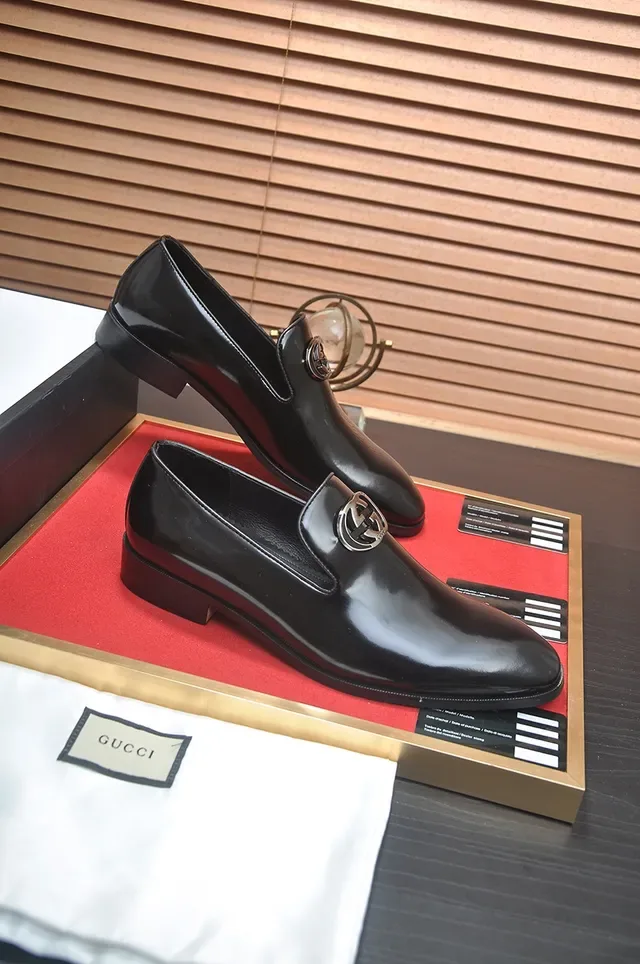 Gucci Horsebit 1955 Black Polished Leather Loafers 4