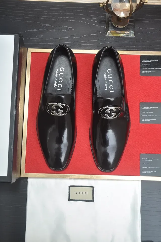 Gucci Horsebit 1955 Black Polished Leather Loafers 5