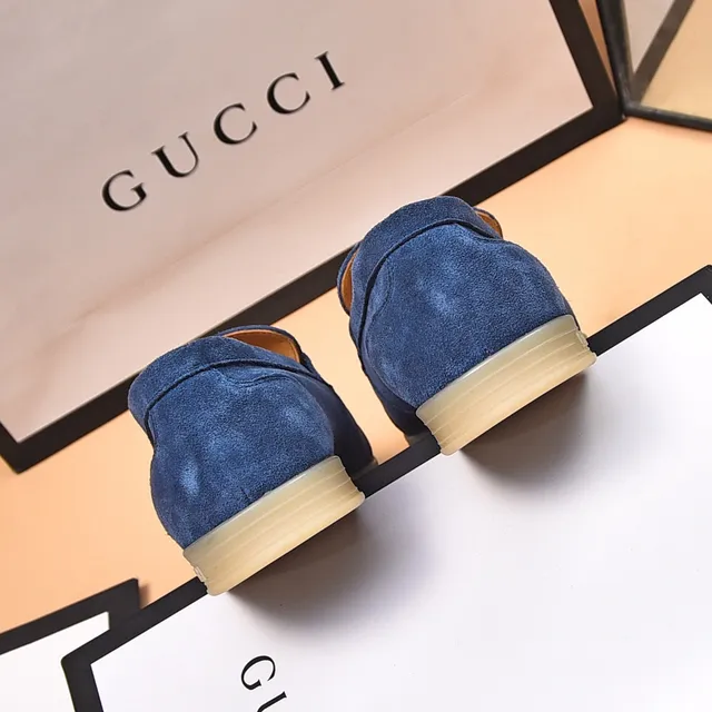 Gucci Horsebit 1955 Mocassins en Daim Bleu 9