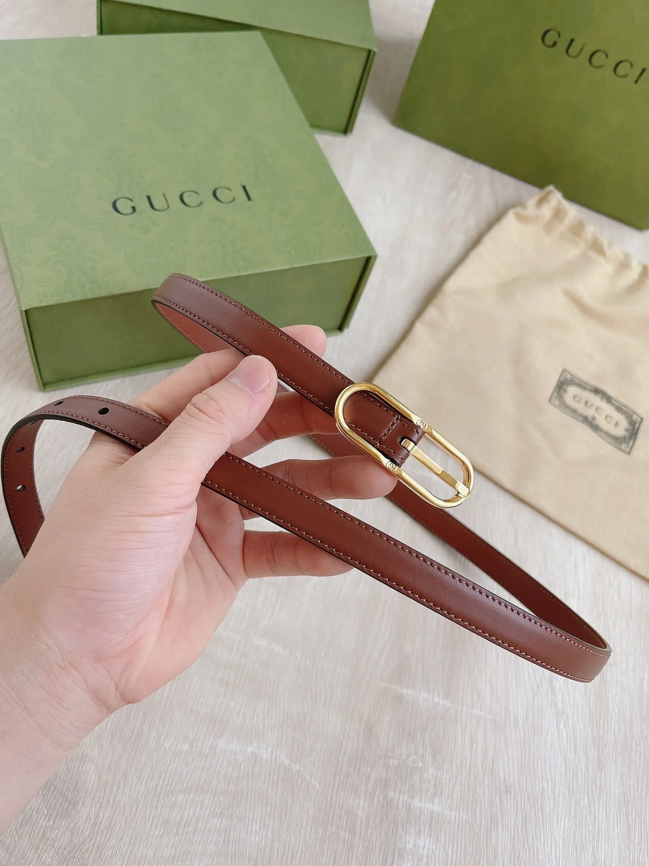 Gucci Horsebit 1955 Brown Leather Belt 2