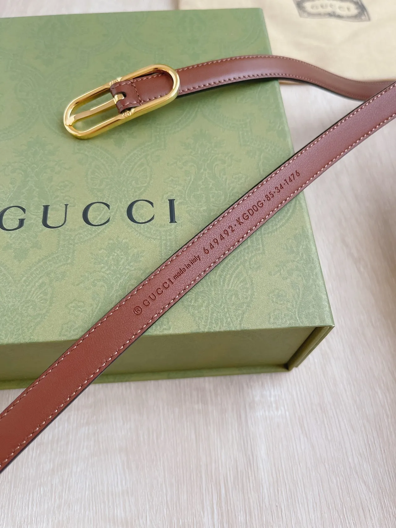 Gucci Horsebit 1955 Brown Leather Belt 4