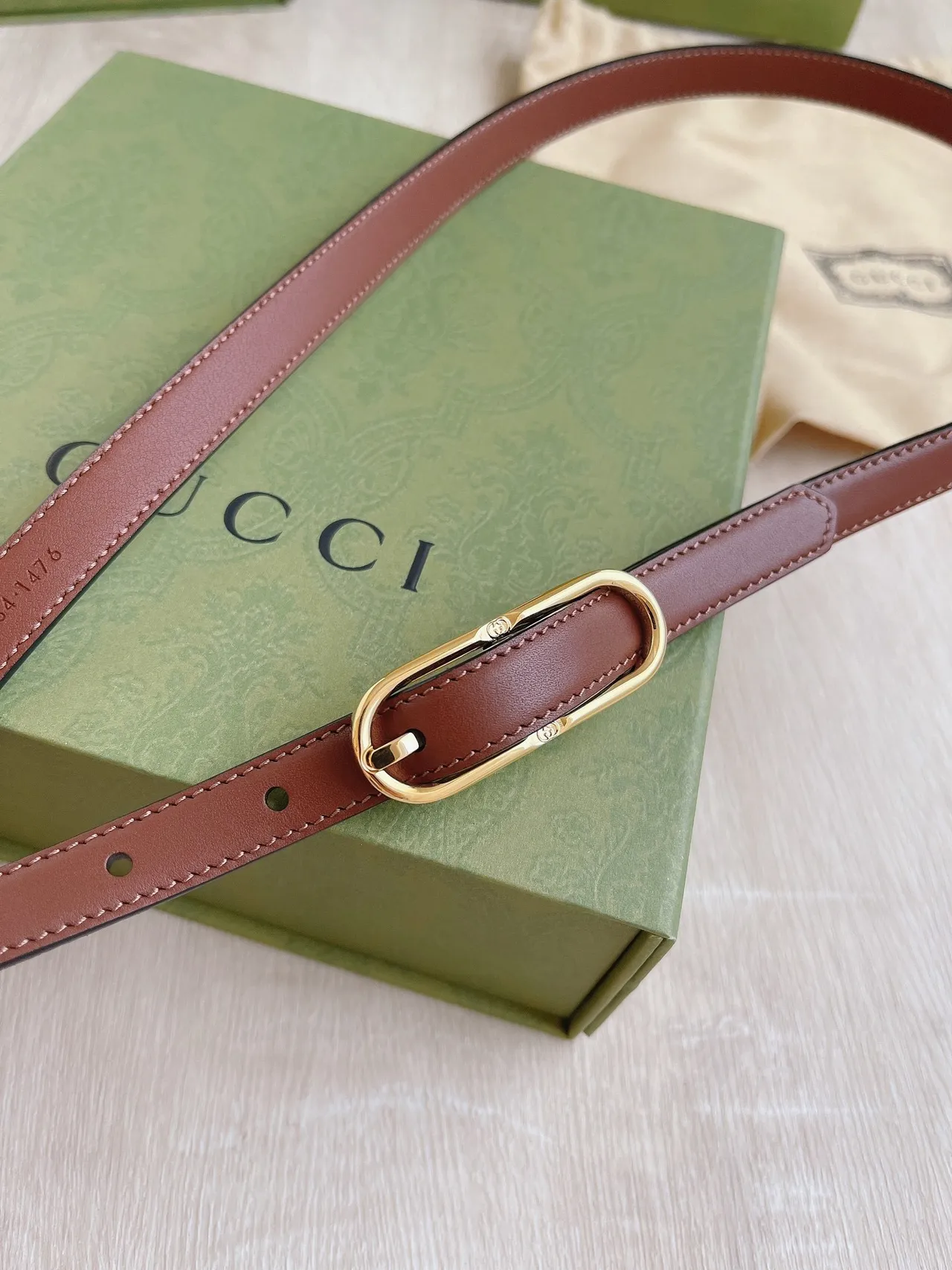 Gucci Horsebit 1955 Brown Leather Belt 6