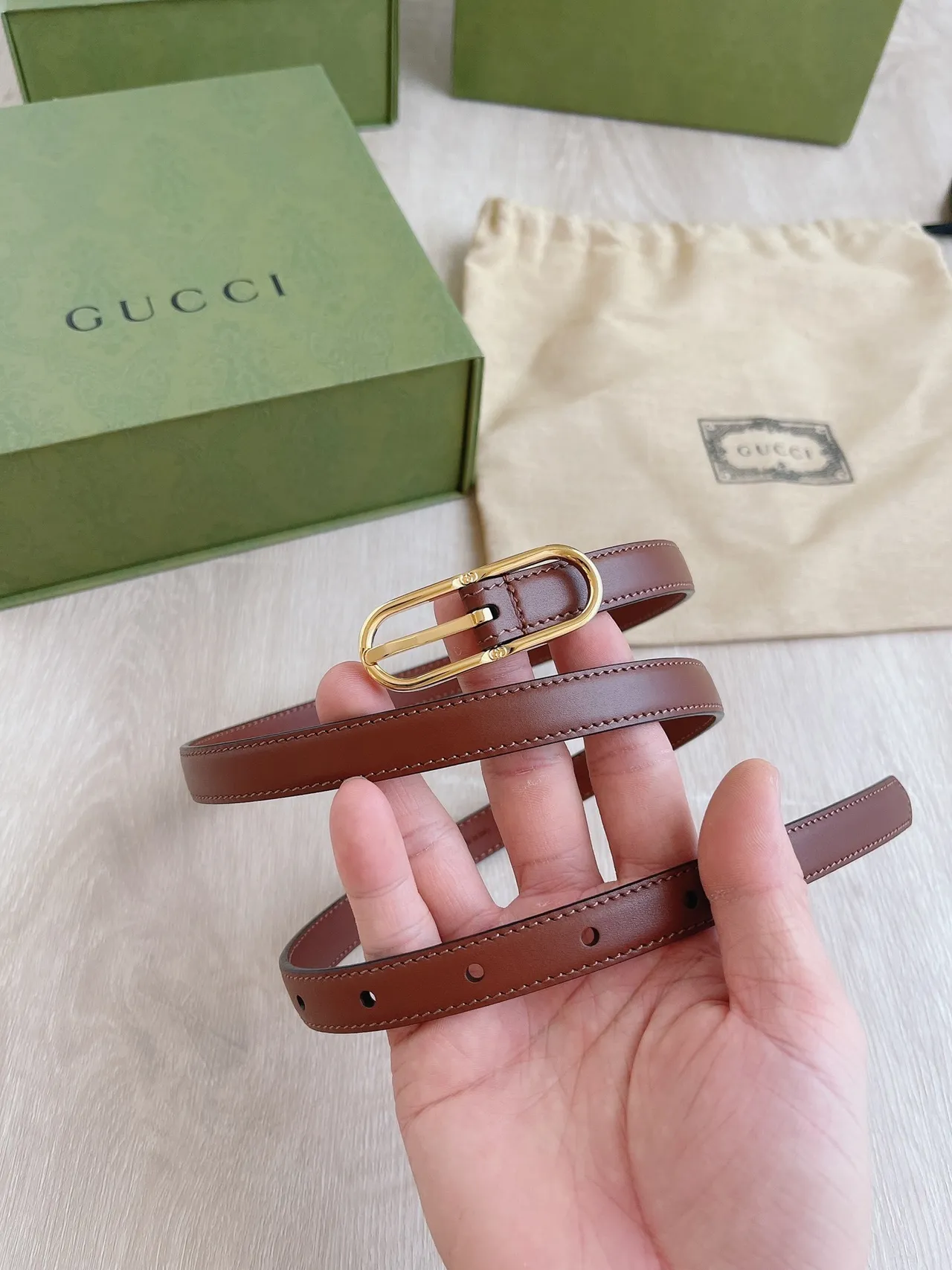 Gucci Horsebit 1955 Brown Leather Belt 8