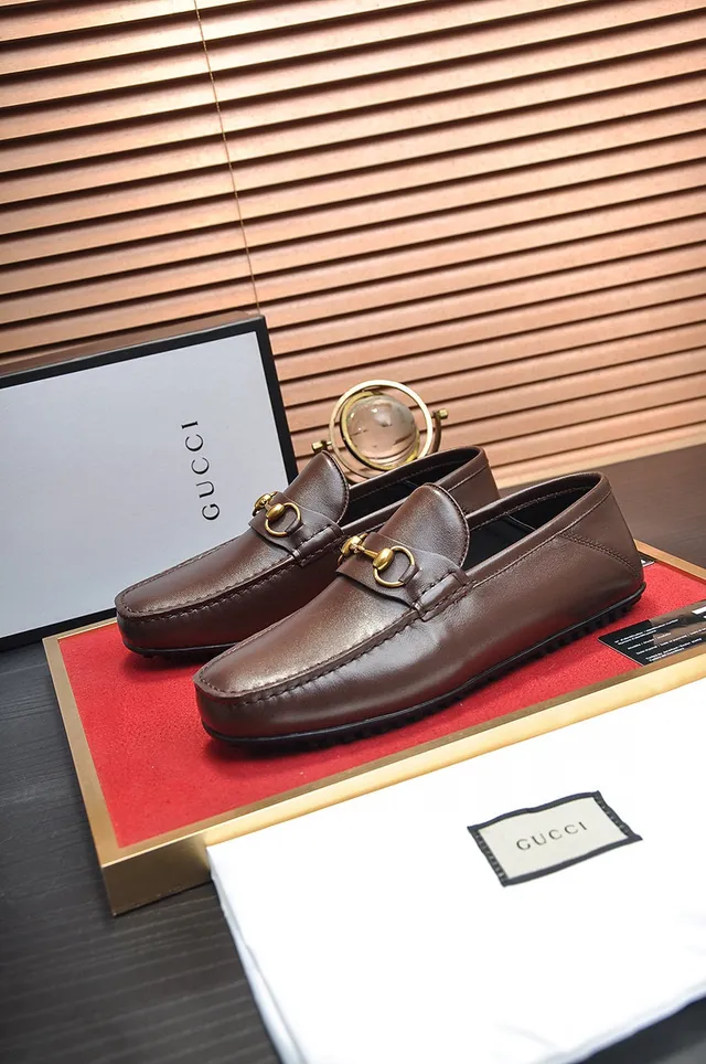 Gucci Horsebit 1955 Brown Leather Loafer 8