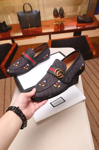 Gucci Horsebit 1955 GG Monogram Mickey Mouse Loafers 3