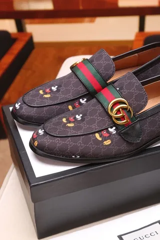 Gucci Horsebit 1955 GG Monogram Mickey Mouse Loafers 4