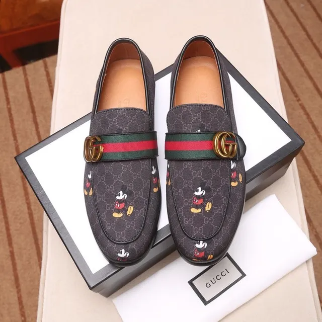 Gucci Horsebit 1955 GG Monogram Mickey Mouse Loafers 8