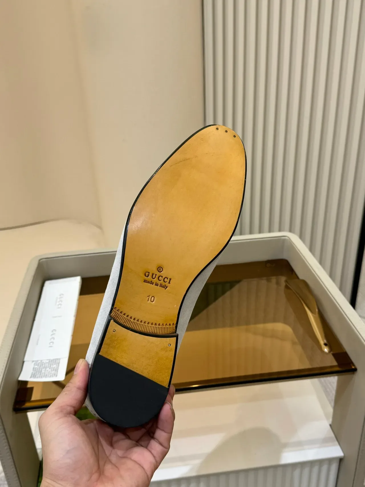 Gucci Horsebit 1955 Light Gray Suede Loafers 2