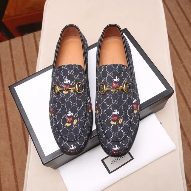 Gucci Horsebit 1955 Mocassim Navy GG Monograma Disney Personagem Mocassins 5