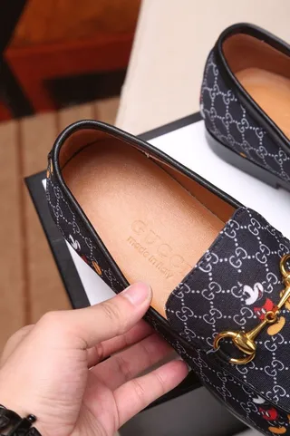 Gucci Horsebit 1955 Mocassim Navy GG Monograma Disney Personagem Mocassins 7