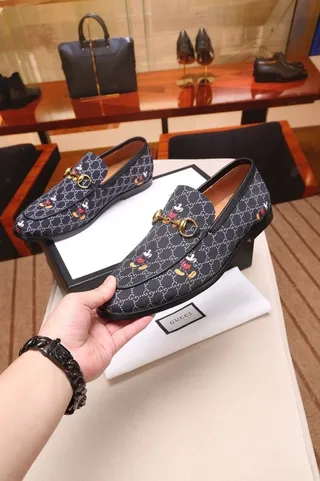 Gucci Horsebit 1955 Mocassim Navy GG Monograma Disney Personagem Mocassins 8