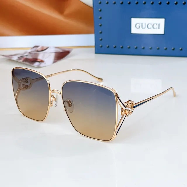 Gucci Horsebit 1955 Rectangular Gradient Lens Sunglasses 5
