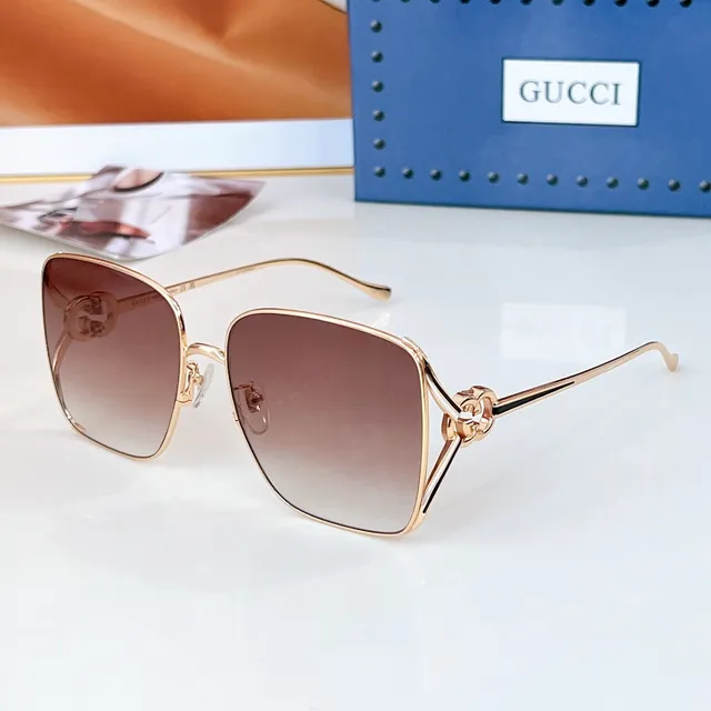 Gucci Horsebit 1955 Rectangular Gradient Lens Sunglasses 8