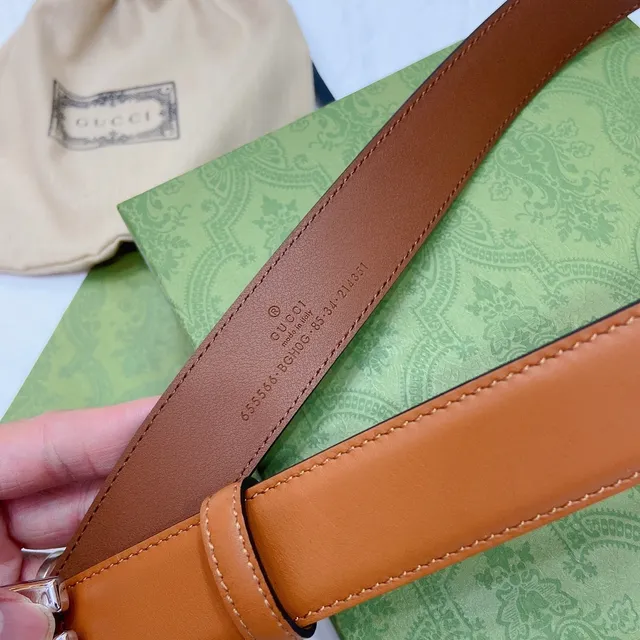 Gucci Horsebit 1955 Tan Leather Belt 5