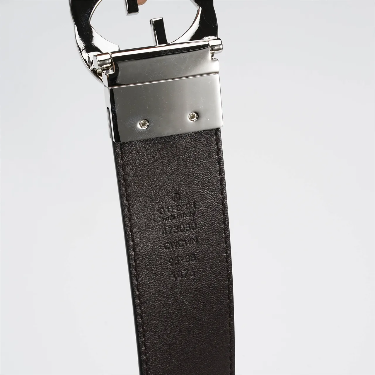 Gucci Interlocking G Belt Black Leather Belt 2