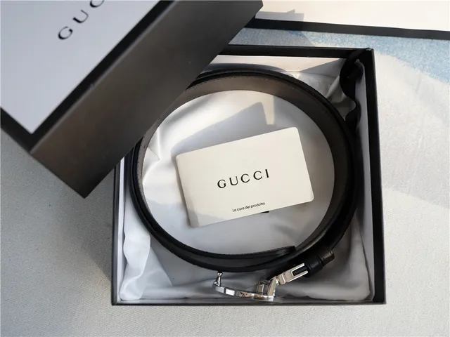 Gucci Interlocking G Preto Prateado Embossado GG Monograma Fivela Couro Cinto 3