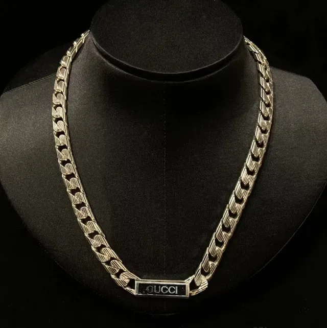 Gucci Logo Chain Bracelet Silver-Tone Metal Bracelets 4
