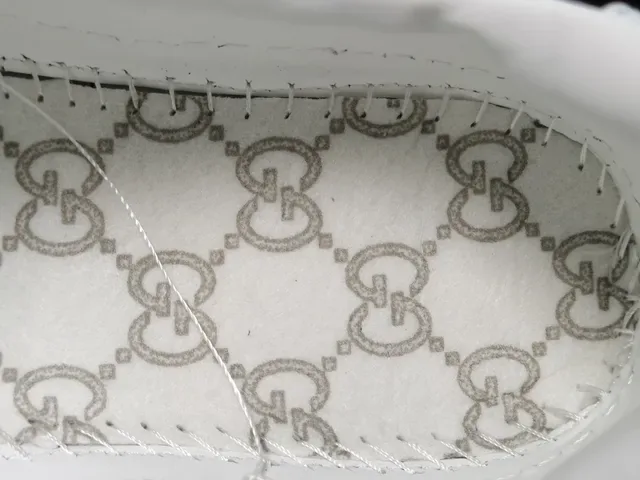 Gucci Navy Beige Platform Sole GG Monogram Canvas Lifestyle Sneakers 6