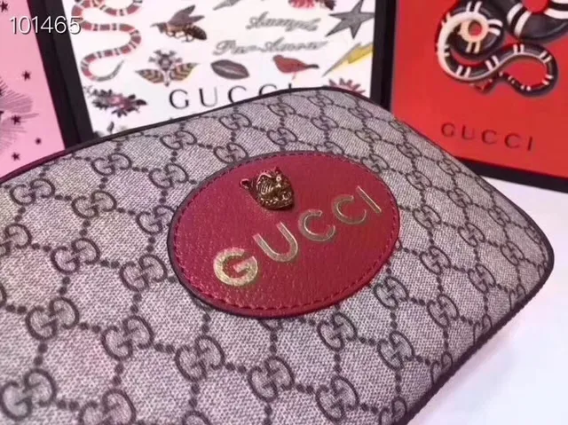Gucci Ophidia beige bordeaux GG Supreme toile cuir ourlet sac croisé 3