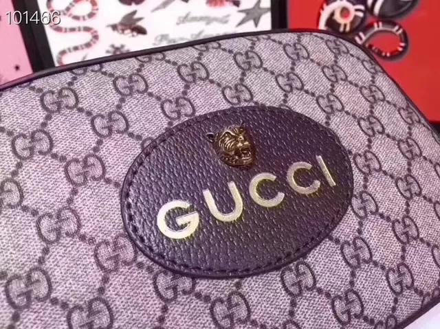Gucci Ophidia beige bordeaux GG Supreme toile cuir ourlet sac croisé 11