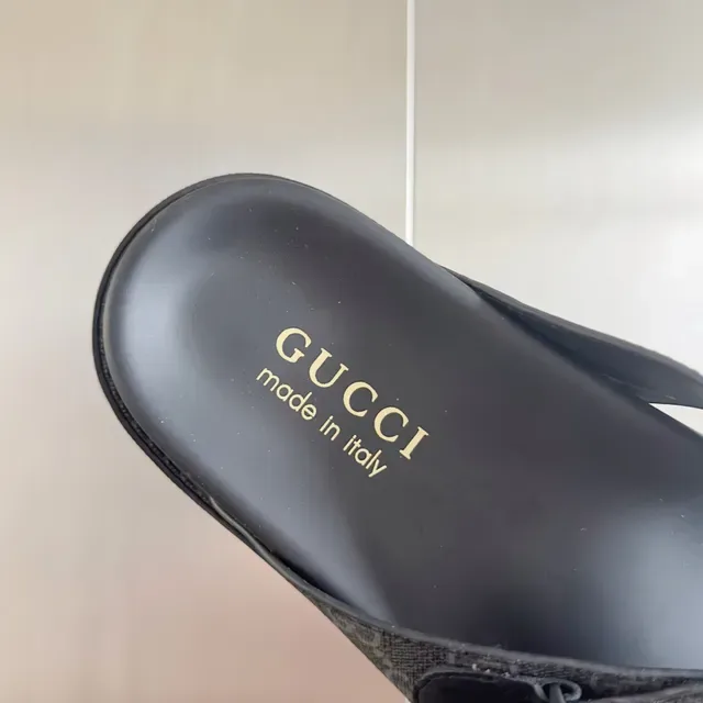 Gucci Ophidia GG Monogram Double-Strap Slide Slippers 2