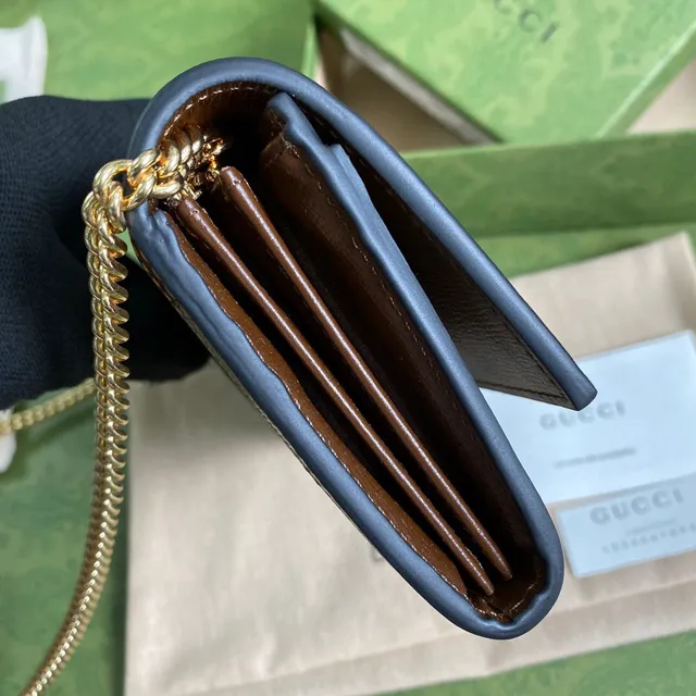 Gucci Ophidia GG Supreme Canvas Web Stripe Long Wallet 7
