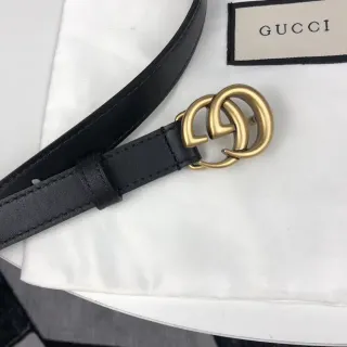 Gucci Ophidia Interlocking G Black Leather Belt