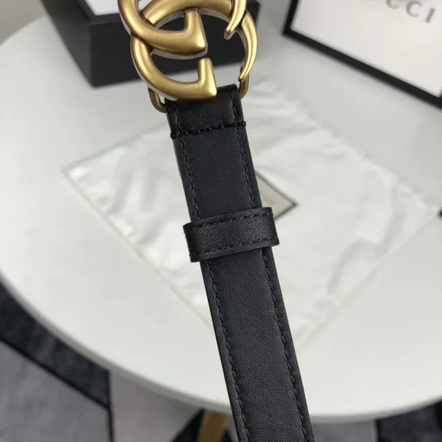 Gucci Ophidia Interlocking G Black Leather Belt 2