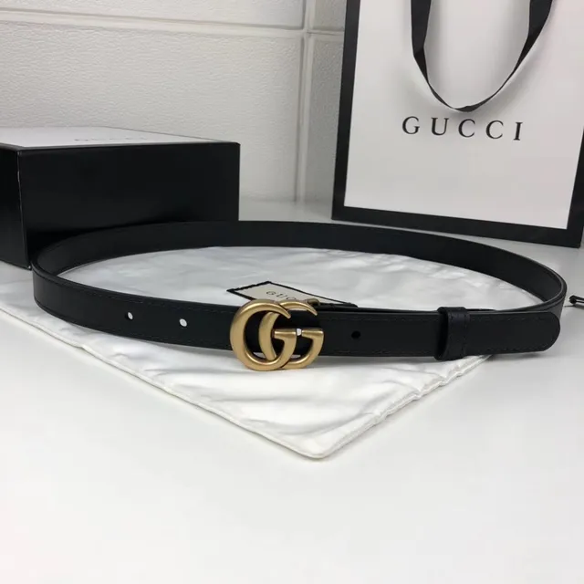 Gucci Ophidia Interlocking G Black Leather Belt 5