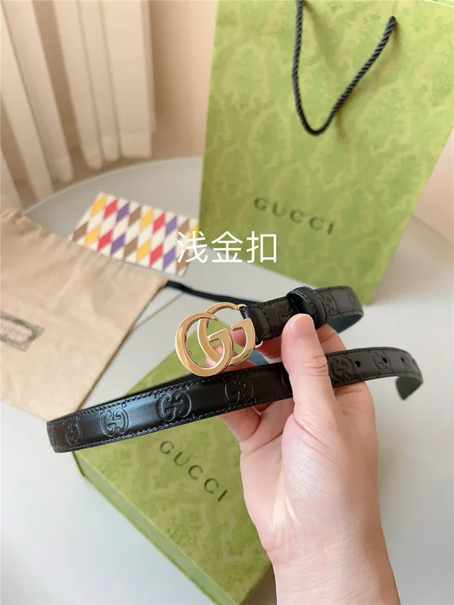 Gucci Ophidia Red Embossed GG Leather Belt 8