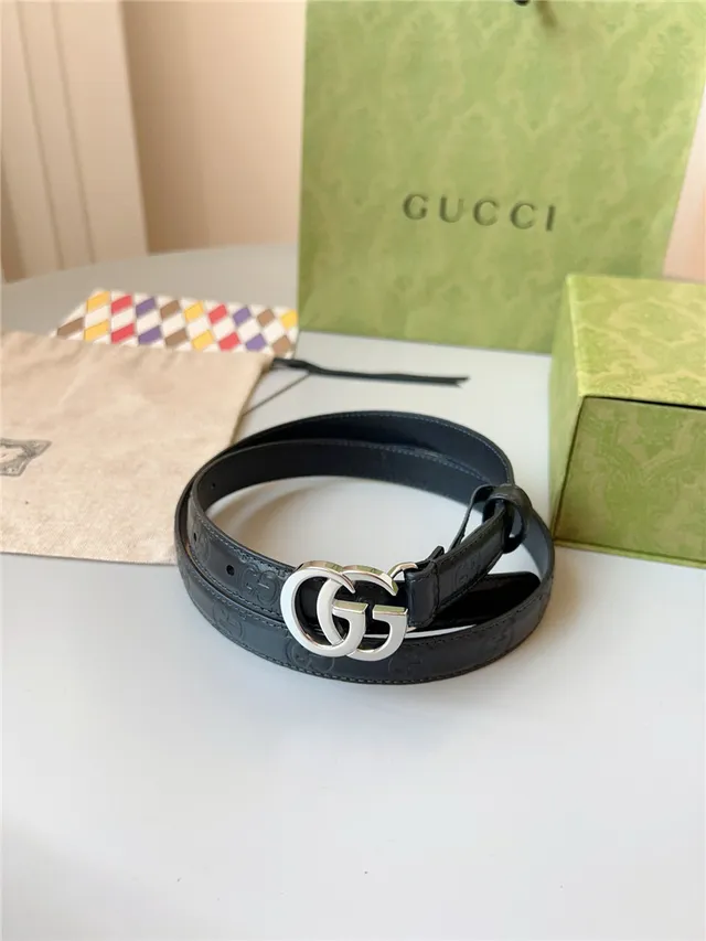 Gucci Ophidia Red Embossed GG Leather Belt 19
