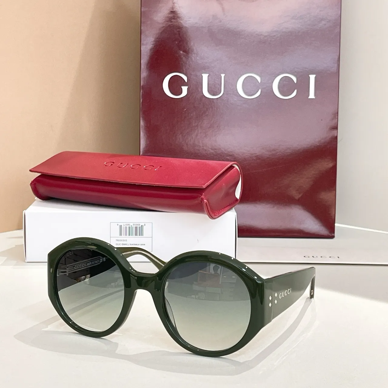 Gucci Oversized Round Black Sunglasses 4